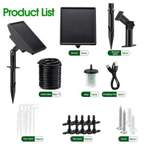 Kit di <span class=keywords><strong>irrigazione</strong></span> a goccia automatico ad energia solare, sistema di <span class=keywords><strong>irrigazione</strong></span> da giardino in plastica <span class=keywords><strong>con</strong></span> <span class=keywords><strong>tubo</strong></span> flessibile modello [numéro di modello] per serre e uso domestico - Product Image 3