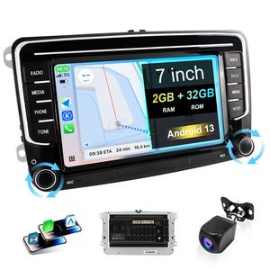 TANTHN <strong>7</strong> Inch 2 Din Android Car Stereo Touch Screen GPS <strong>Navigation</strong> BT CarPlay Multimedia DVD Player Head Unit <strong>System</strong> - Product Image 1
