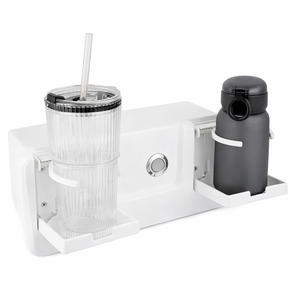 <span class=keywords><strong>Porte</strong></span>-gobelets double externe ABS avec boîte de rangement verrouillable, accessoire de rétrofit intégré pour bateaux et <span class=keywords><strong>camping</strong></span>-cars - Product Image 1