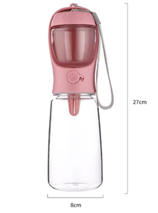 Garrafa de Água de Luxo para Cães com Compartimento para Comida, Perfeita para Filhotes, Ideal para Caminhadas e Atividades ao Ar Livre - Product Image 4