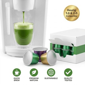 Cápsulas de Té Verde Matcha de Marca Privada ODM - Cápsulas de Matcha 100% Puro de Grado Ceremonial para Venta al por Menor - Product Image 4