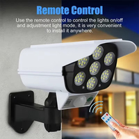 77LED capteur de mouvement solaire lumière de sécurité étanche sans fil projecteur pour la maison jardin IP65 note caméra factice extérieure