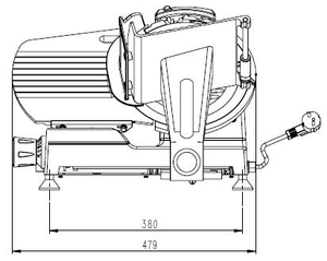 Nueva Rebanadora de Carne Semiautomática SONGYU con Cuchilla de 220 mm de Diámetro, Grosor de Rebanada de 0.2-15 mm, Cortadora de Carne con Cuchilla de Acero Inoxidable y Aluminio - Product Image 4