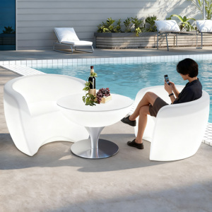 Muebles <span class=keywords><strong>de</strong></span> Exterior <span class=keywords><strong>de</strong></span> Lujo, <span class=keywords><strong>Sillas</strong></span> <span class=keywords><strong>de</strong></span> <span class=keywords><strong>Comedor</strong></span> <span class=keywords><strong>para</strong></span> <span class=keywords><strong>Terraza</strong></span>, Mesas y <span class=keywords><strong>Sillas</strong></span> Luminosas Impermeables IP65, Adecuadas <span class=keywords><strong>para</strong></span> Piscinas y Fiestas - Product Image 2