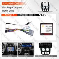 Kit de Reemplazo de Panel de Auto con Ajuste Perfecto, Marco para Pantalla de Radio de Auto Android de 12.3 Pulgadas, Pantalla GPS, Carplay Inalámbrico para JEEP Compass 10-16