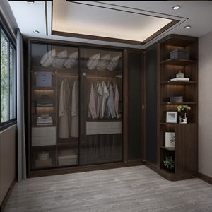 High-End Bedroom Furniture Combination Dresser Set | Contemporary Modern Minimalist Master Bedroom Suite - Product Image 5