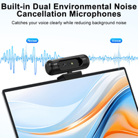 Caméra Web 2K avec capteur CMOS USB Face ID, microphone ENC intégré et autofocus pour Windows 10/11/12