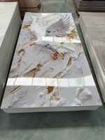 Panneau mural décoratif en PVC brillant MORLENX 3D Eagle UV pour la décoration murale intérieure de luxe