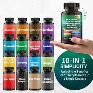 7000Mg Zeemos <span class=keywords><strong>Capsules</strong></span> 16-In-1 Supplementen Zwarte Zaadolie Ashwagandha Kurkuma Blaas Klit Complex Seamoss Capsule - Product Image 6