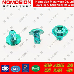 Tornillo de Cabeza Redonda M4, Acero Cincado Verde, para Luminarias - Product Image 4