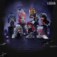 52TOYS Original Lilith Nocturnal Shroud Blind Box Figurines de Fille Style Gothique Sombre 6+1 Modèles Cachés Poupée de Collection Ensemble Complet