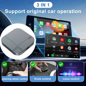 Caja Inteligente CarPlay Android 12 2026, Plug & Play, Adaptador Inalámbrico Android Auto 3 <span class=keywords><strong>en</strong></span> 1, 4+32G, Caja de TV para Auto para YouTube y <span class=keywords><strong>Netflix</strong></span> - Product Image 2