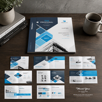 Brochure personnalisée imprimée, catalogue d'entreprise sur papier brillant, service d'impression de prospectus publicitaires en couleur