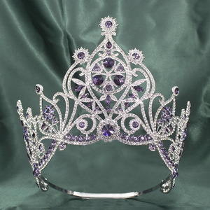 มงกุฎเพชรเม็ดใหญ่หลากสีสันสำหรับงานประกวด งานแต่งงาน และงานเลี้ยง - Product Image 6