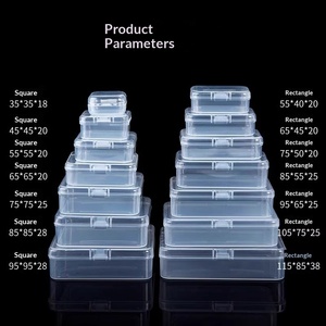 Caja <span class=keywords><strong>de</strong></span> Almacenamiento Mini Transparente y Ligera con Tapa para Componentes Electrónicos, Tornillos, Accesorios <span class=keywords><strong>de</strong></span> <span class=keywords><strong>Pesca</strong></span> - Product Image 3