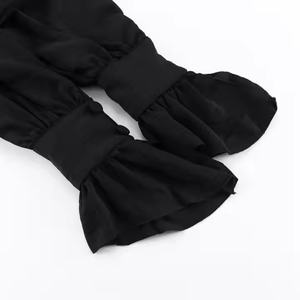 Robe longue élégante en lin uni pour l'été, en mousseline de haute qualité, idéale pour les vacances à la plage, style décontracté, pour femme - Nouvelle collection très prisée - Product Image 6