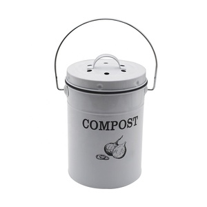 1.0 Gallon Indoor Kitchen Countertop Compost Bin Countertop Composter Container Compost Pail Food Waste Bin with Lid