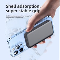 Batterie externe portable magnétique sans fil à charge rapide 10000 mAh avec logo personnalisé pour téléphone iPhone Powerbank Magnetico