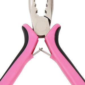 Pinzas para Extensiones de Cabello Xinrui Hardware de 4.5 Pulgadas, Color Rosa y Negro, con Punta de Aguja para Instalación y Extracción - Product Image 2