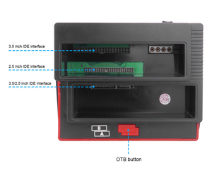 เครื่องคัดลอกข้อมูลแบบออฟไลน์ 2 IDE & Hdd Docking Station MS M2 XD TF Card SATA+ ช่องใส่ฮาร์ดดิสก์คู่ขนาด 2.5" 3.5" เครื่องคัดลอกข้อมูลฮาร์ดดิสก์ IDE กล่องใส่ฮาร์ดดิสก์ - Product Image 6