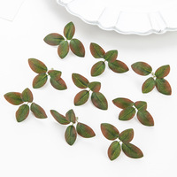 Feuilles artificielles de rose à quatre feuilles, d'hortensia et de pivoine pour la confection de bouquets, artisanat floral et décoration en gros
