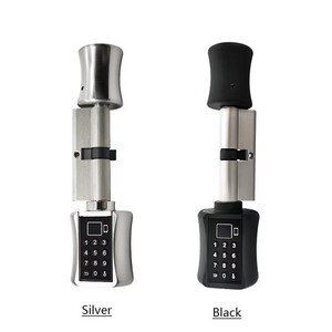 قفل أسطواني ذكي من تويا مصنوع من سبائك الزنك مع بصمة الإصبع للأبواب، قفل رقمي بلوحة مفاتيح إلكترونية للشقق والمكاتب - Product Image 6