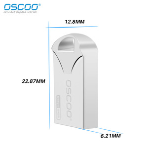 OscOO Metal <b>USB</b> <b>Flash</b> <b>Drive</b> 64GB <b>USB</b> 2.0 Mini Silver Pendrive Data Storage Device - Product Image 3
