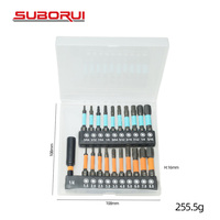 SUBORUI S2 métrique en acier SAE 1/4 "tige hexagonale magnétique clé Allen forets Impact tête hexagonale clé Allen jeu d'embouts de tournevis