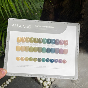 AILANUO Verano Translúcido Azul Rosa Amarillo Soak Off UV LED Gel Barniz Set 12 PCs Neon Glass Jelly Color Gel Esmalte de uñas Set - Product Image 2