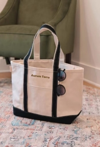 Premium Heavy Canvas Boat Tote Bag Custom Logo 20oz 24oz Cotton Tote Wholesale - Product Image 3