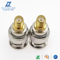 Adaptateur de connecteur coaxial BNC mâle 50 ohms vers SMA femelle plaqué or