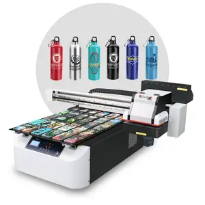 Inkjet A1 UV Printer 6090 Mesin Cetak UV AB Film Spot Printer 6090 UV Flatbed Printer untuk Kayu Akrilik Casing Telepon Kartu Penutup