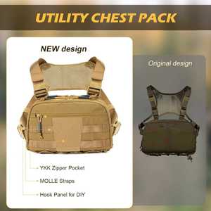 Chaleco Táctico Personalizado con Logotipo, de Liberación Rápida, Portátil, Impermeable, de Poliéster, para Caza, Entrenamiento, con Arnés - Product Image 2