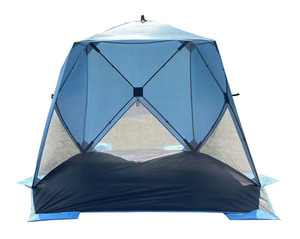 Quick Pop up Sun Shelter Carpa para 3-4 personas Cabaña de playa portátil con bolsa de transporte para salida familiar - Product Image 2