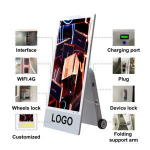 Esterno portatile IP65 antideflagrante personalizzato 43 "pollici schermo pubblicitario diviso <span class=keywords><strong>Display</strong></span> <span class=keywords><strong>LCD</strong></span> impermeabile Poster di segnaletica digitale - Product Image 5