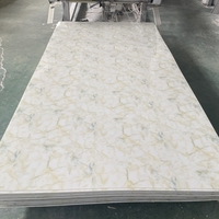 Prix d'usine, panneau mural en PVC marbré UV, 2,5 mm, 2,8 mm, 3 mm, panneau mural en pierre marbrée pour la décoration murale de la maison