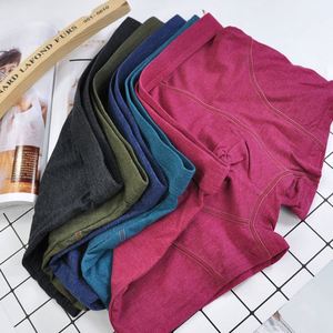Bóxers de Algodón de Color Liso para Hombre, Calzoncillos Tipo Bóxer - Product Image 4