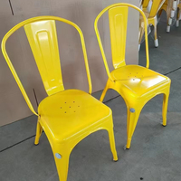 Chaises en fer bon marché et durables vente directe d'usine chaises en fer pour hôtel formation mariage extérieur