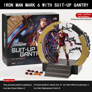 Zd Toys Iron Man Original y Genuino de Marvel, 10.º Aniversario - IRON MAN <span class=keywords><strong>MK</strong></span> 6 CON PLATAFORMA DE ELEVACIÓN, Figuras de Acción a Escala 1/10 con Articulaciones Móviles - Product Image 2