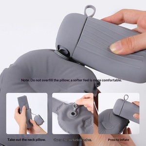 Aufblasbares U-förmiges Nackenkissen, tragbar, kompakt, leicht, 0,2 kg, Reisekissen, hergestellt in China - Product Image 3