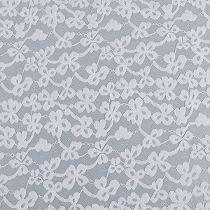 قماش دانتيل قطن لامع من التل الأبيض بتخفيضات كبيرة لملابس الموضة - Product Image 3