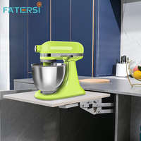 Système de levage dissimulé Fatersi pour étagère de cuisine, avec mécanisme hydraulique robuste et charnière à ressort de traction