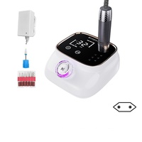 Nouvelle machine à manucure intelligente avec écran LCD, moteur à couple élevé réglable à 45 vitesses, fonction mémoire, bouton en cristal, perceuse à ongles électrique