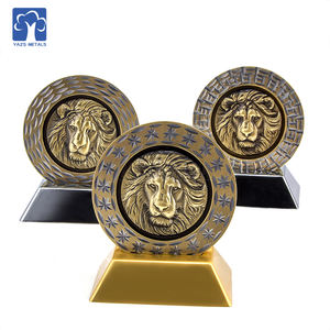 Aslan altın <span class=keywords><strong>Metal</strong></span> hatıra bakır 3d Minimum antika nikel meydan sikke - Product Image 4