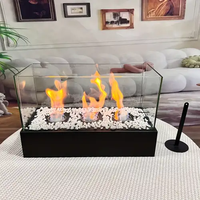 Meilleur mini foyer à bioéthanol manuel personnalisé OEM, insert de cheminée en métal pour usage intérieur, chauffage à flamme réelle pour salon
