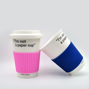 BPA Free <b>Reusable</b> Coffee <b>Cup</b> Silicone Sleeves Heat Resistant Protective Silicone Sleeve for Coffee <b>Cup</b> - Product Image 3