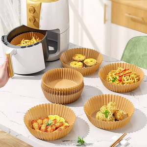 Papel de Hornear Antiadherente Sin PFAS para Freidora de Aire, 200 Hojas de 8 y 6.<span class=keywords><strong>5</strong></span> Pulgadas, Papel de Hornear Recubierto para Uso Doméstico - Product Image 4