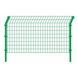 Panel de Malla de Alambre Soldada Bilateral Recubierta de PVC Verde con Poste para Cercas de Seguridad en Granjas, Estanques de Peces y Huertos - Product Image 1