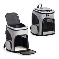 Sac à dos de transport pour animaux de compagnie, design original, à roulettes, respirant, portable, pour chiens et chats - capacité 10 kg
