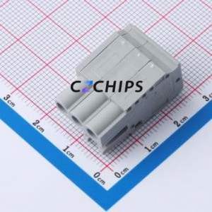 231-103/026-000 Plug-in Terminal Block Connector ( Pitch: 5mm )( Color: Gray )( Total PIN Count: 3P )( Number of Rows: 1 ) - Product Image 2